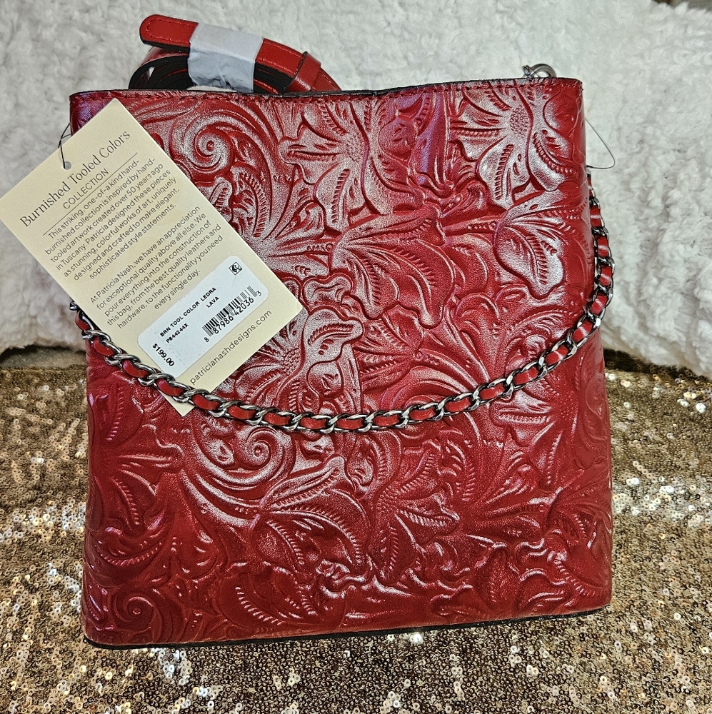 Patricia Nash NWT Ledra Bucket Lava